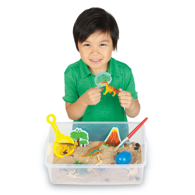 Sensory Bin Dinosaur Dig Image