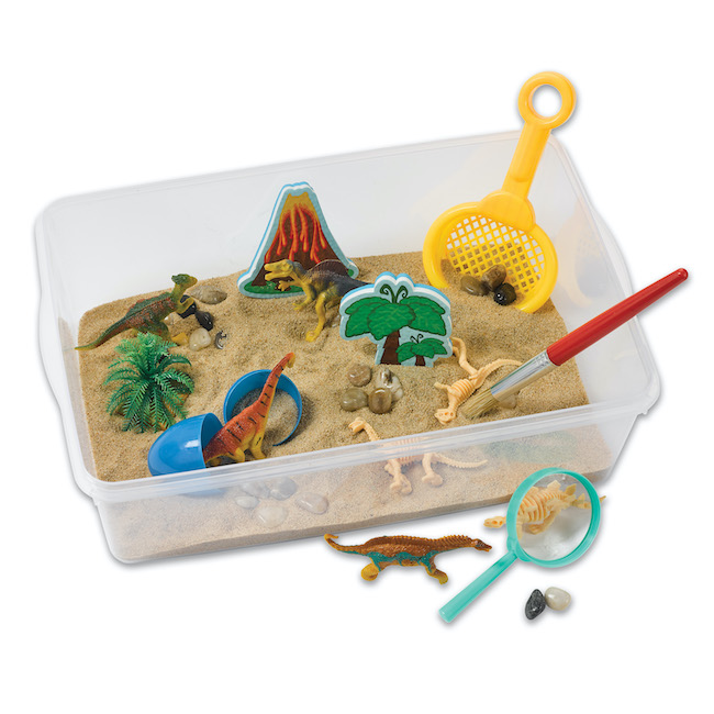 Sensory Bin Dinosaur Dig Image