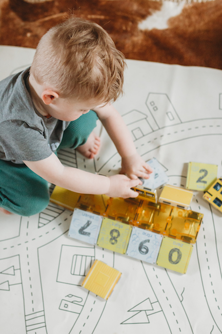 123 School Bus Magna-Tiles Structures Image