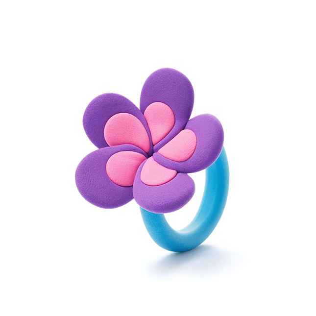 Hey Clay Bijou Flower Rings Image