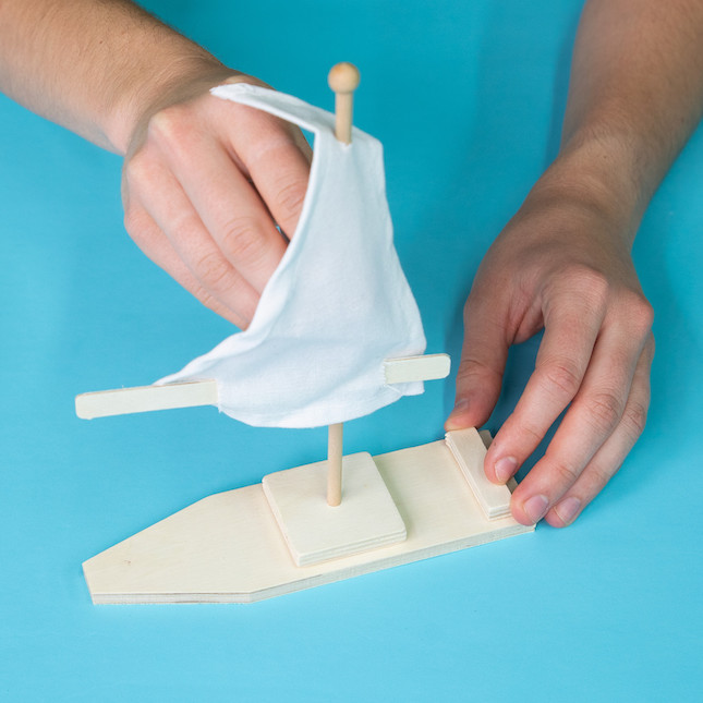 Surprise Ride - Build a Wooden Sailboat Activity Kit Image