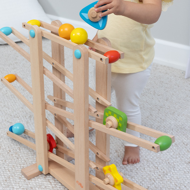 Roll 'n Go Wooden Marble Run Image