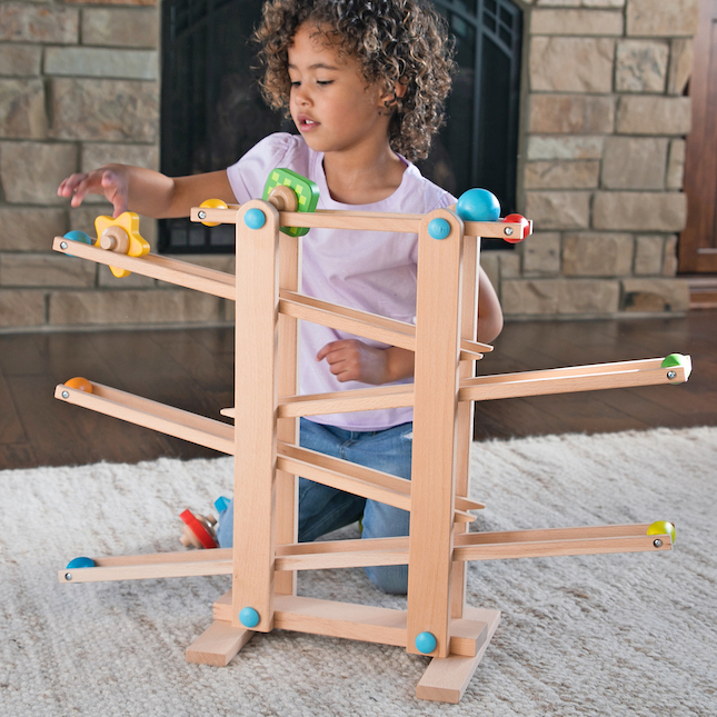 Roll 'n Go Wooden Marble Run Image
