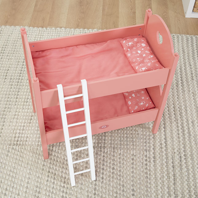 Emery's World - Pretend & Play Double Doll Bed Image