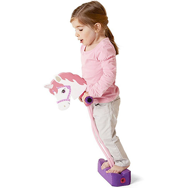 Kidoozie Hop & Squeak Unicorn Pogo Jumper Image