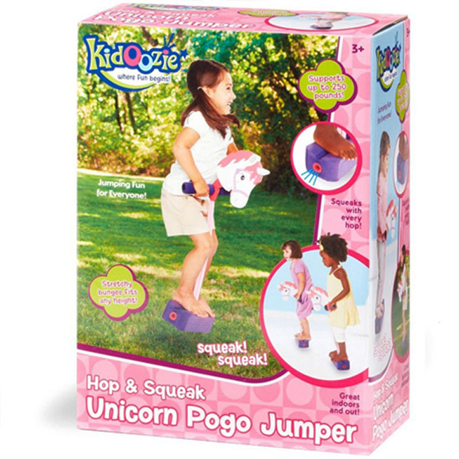 Kidoozie Hop & Squeak Unicorn Pogo Jumper Image