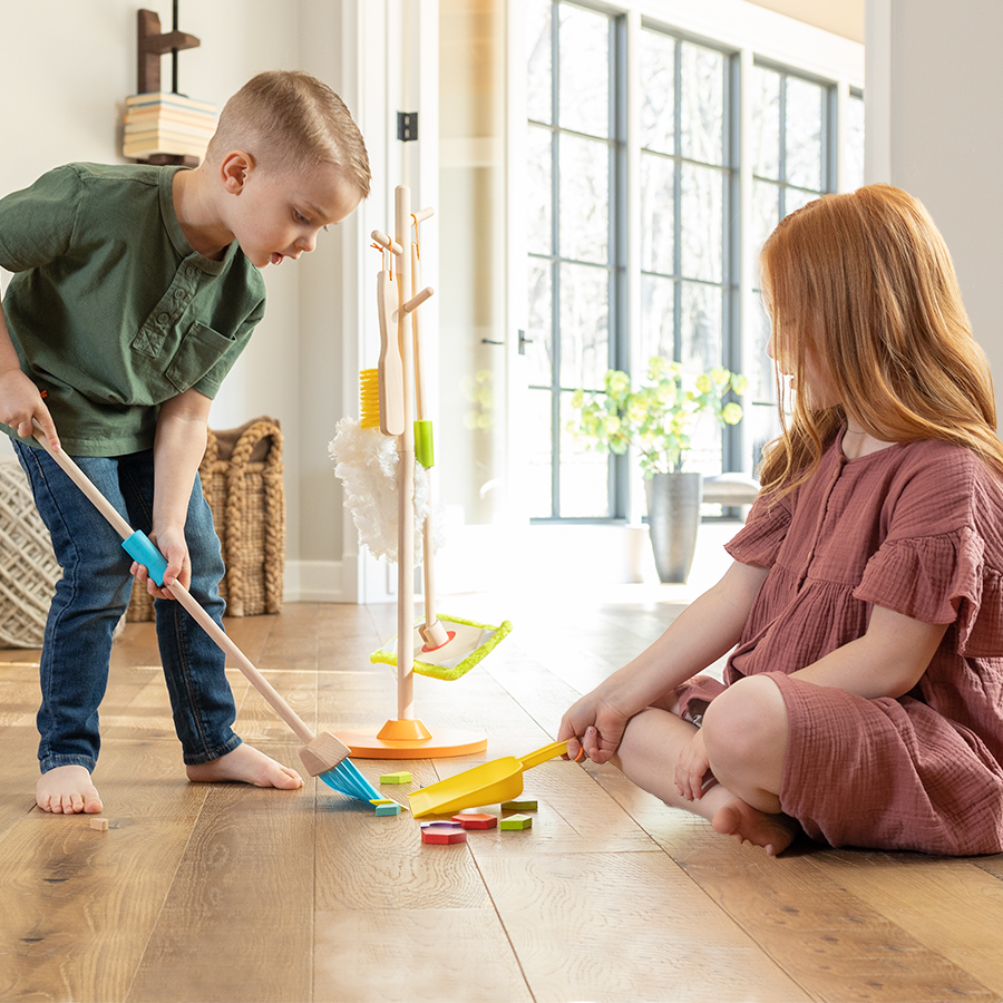 Sweep, Scrub, and Shine Cleaning Set