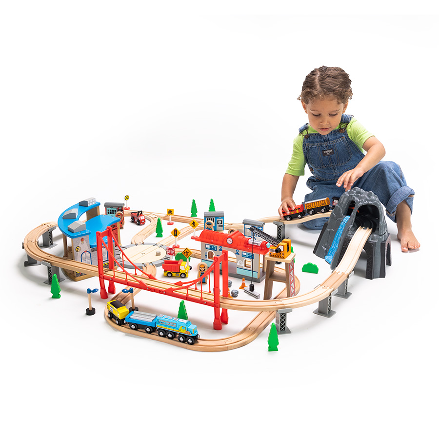 100pc Mountain Train Set