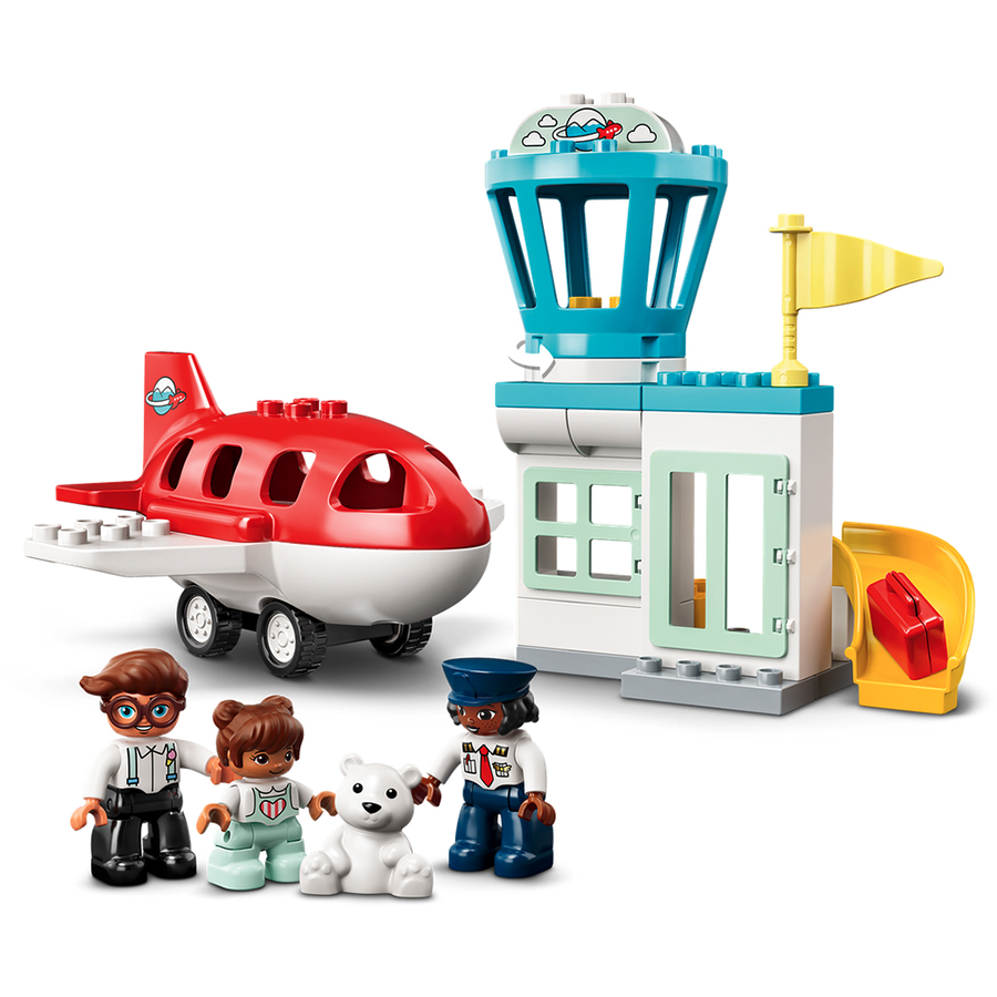 Lego Duplo Town Airplane Airport Fat Brain Toys