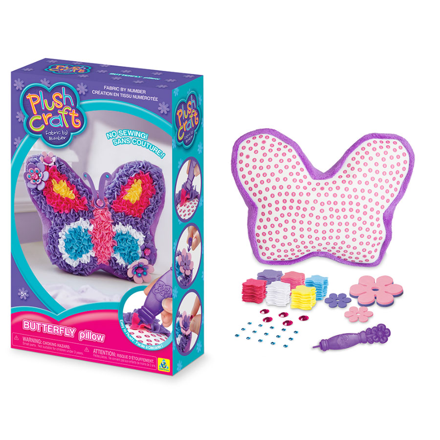PlushCraft Butterfly Pillow