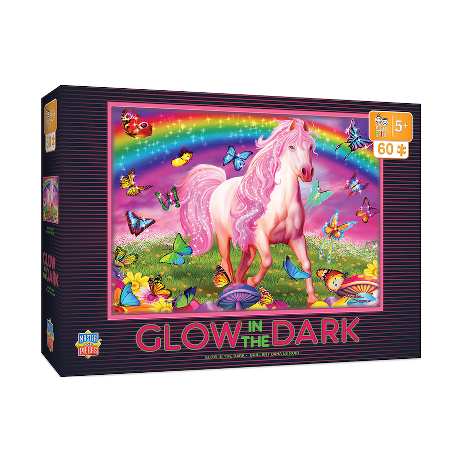 Glow in the Dark Rainbow World Puzzle