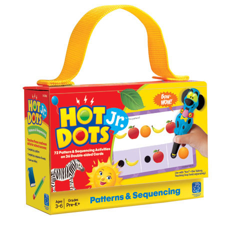 Hot Dots Jr Card Set Patterns Sequencing Fat Brain Toys