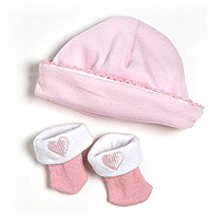 PlayTime Baby Hat/Sock Set - Pink
