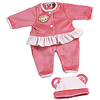 GiggleTime Baby Outfit - Pink Monkey