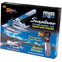 2 Power Props Seaplanes - Red & Blue