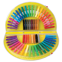 60 Rainbow Markers
