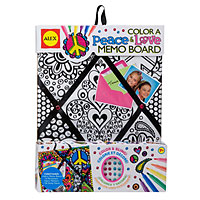 Color a Memo Board - Peace & Love