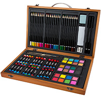 Wood Portable Art Set