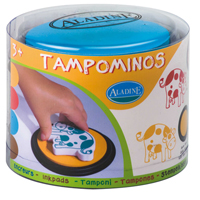 Aladine Stamp Pad Set 2 - Red, Yellow, Blue, Brown