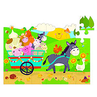 Aladine Progressive Vertical Puzzles - Farm Animals