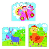 Aladine Progressive Vertical Puzzles - Animals