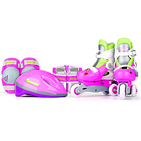 Chicago Skates 2 in 1 Training Skate Combo - Pink/Green