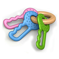 Green Keys Clutching Toy