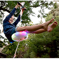 Slackers 100 ft Zipline Night Riderz Kit