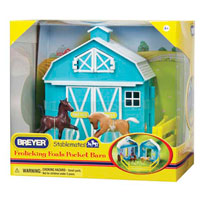 Stablemates Breyer Frolicking Foals Pocket Barn