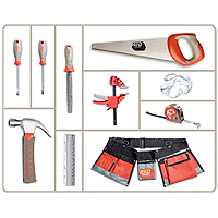Red Toolbox 10 piece Toolset