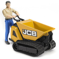 JCB Dumper HTD-5 and Construction Worker