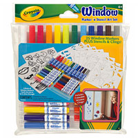 Window Marker N Stencils Art Set