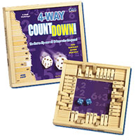 4 Way Countdown Wooden Game