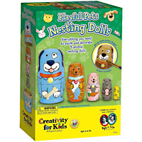 Playful Pets Nesting Dolls
