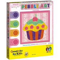 Pebble Art Cupcake