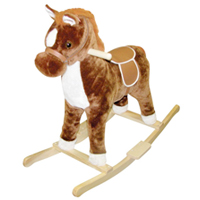 Brown Pinto Rocking Horse