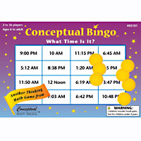 Conceptual Bingo - What Time Is It?