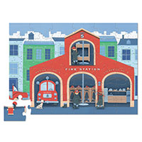 House Shaped Box Puzzle - Fire Station
