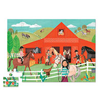 Barn Shaped Box Puzzle - Horse Stable