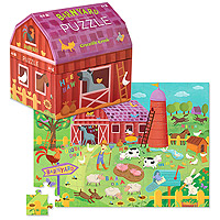 Barnyard Double Fun Puzzle 48 pc