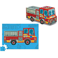 Fire Truck Vehicle Puzzle 48 pc