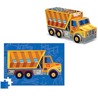 Dump Truck Vehicle Puzzle 48 pc