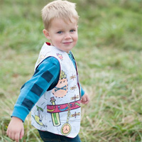 Color Me Pirate Vest with Eye Patch