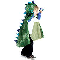 Green Dragon Cape with Claws - Medium