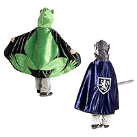 Reversible Hooded Frog/Prince Cape - Small