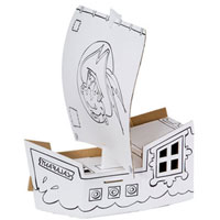 Cardboard Decorate-it-Yourself Pirate Ship