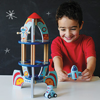 Wooden Rocket Ship
