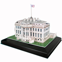 3D White House Puzzle with LED