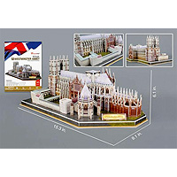 Westminster Abbey 3D Puzzle with Booklet - 145 pc