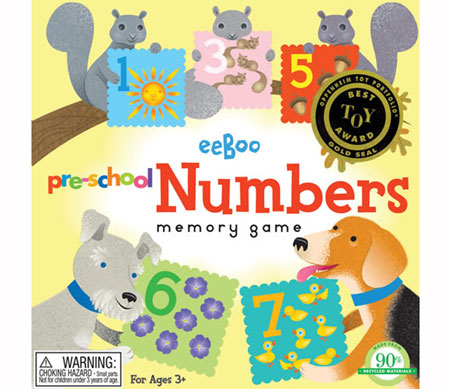 Pre-School Numbers Memory Game